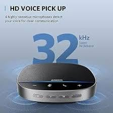 هذا الجهاز هو مكبر صوت للمؤتمرات Anker PowerConf S500، مصمم لتحسين جودة الصوت في الاجتماعات.
يتميز بـ 6 ميكروفونات لالتقاط الصوت من جميع الاتجاهات، ويوفر وضوحًا صوتيًا عاليًا بتقنية DSP.
يعمل لاسلكيًا عبر البلوتوث أو سلكيًا، 
وهو معتمد للاستخدام مع تطبيقات مثل Zoom و Google Meet
للاستفسار على الرقم *********** او ماسنجر

