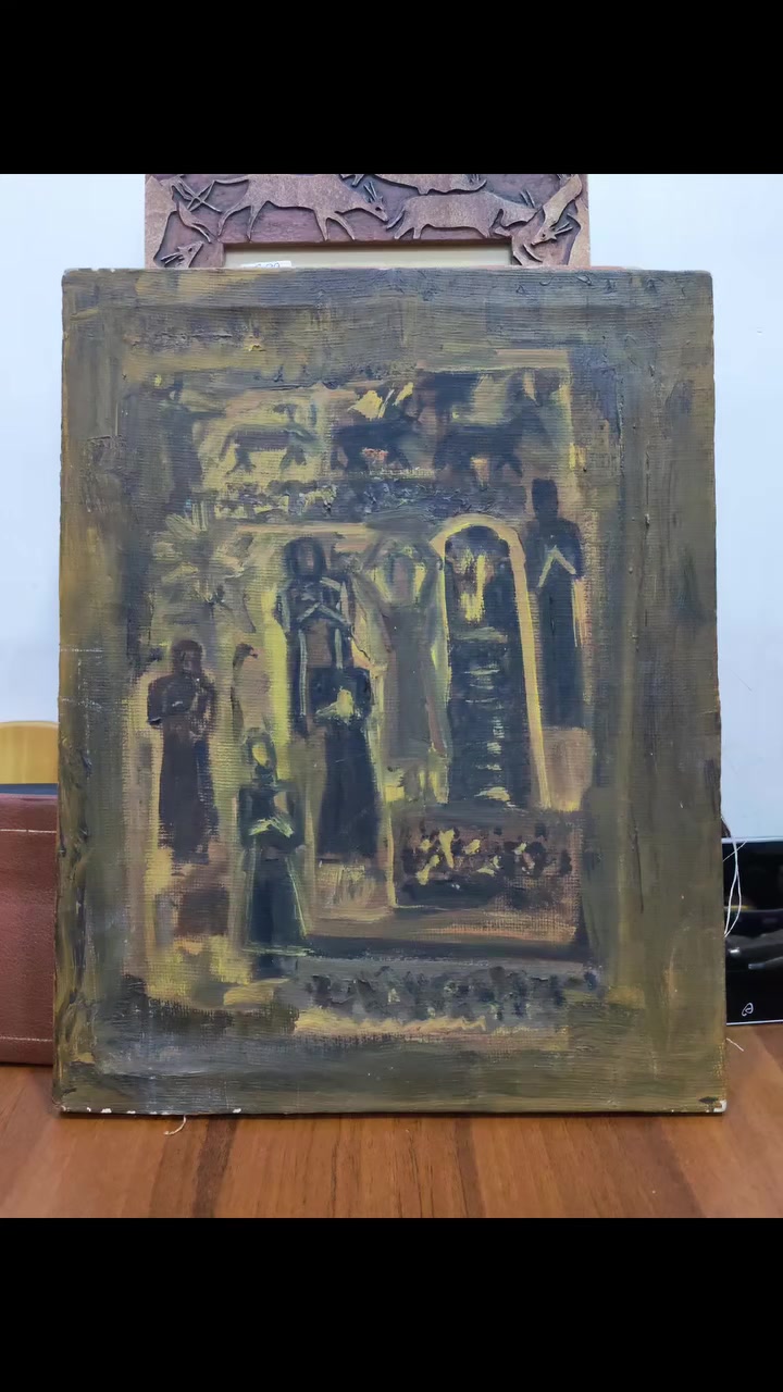 #creatorsearchinsights
🎨 لمسة فنية تُحيي جدرانك.. لوحة زيتية "تعبيرية" للبيع ✨

لكل باحث عن التميز والقطع الفنية الفريدة، نقدم لكم هذه اللوحة المشغولة بأسلوب التعبيرية الحديثة، والتي تمزج بين دفء الألوان الترابية ورموز التراث والإنسان، لتشكل قطعة ديكور استثنائية تليق بمنزلك أو مكتبك.

تفاصيل العمل:

الأسلوب: فن تعبيري معاصر بضربات فرشاة بارزة.

الخامات: ألوان زيتية ذات جودة عالية تضمن ديمومة الألوان.

الحالة: قطعة فنية أصلية وجاهزة للعرض.

🚚 خدمة التوصيل:
متوفر لدينا توصيل سريع وآمن لجميع مناطق بغداد وكافة المحافظات العراقية.

📞 للطلب والاستفسار:
يرجى التواصل عبر الاتصال المباشر أو واتساب على الرقم:
***********
#فن_تشكيلي
#لوحات_مودرن
#ديكورات_داخليه
