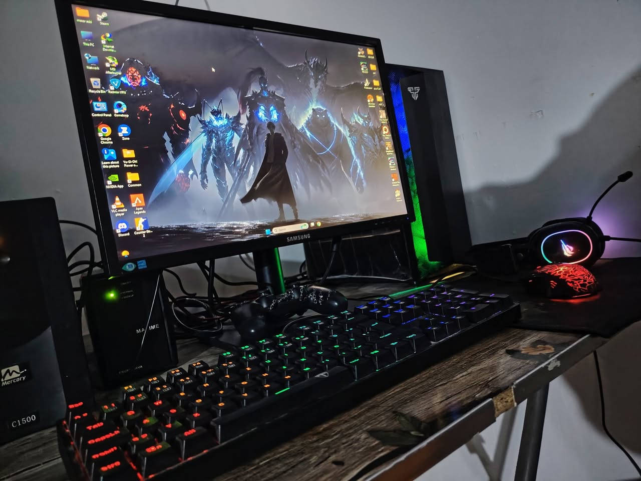 السلام عليكم pc كامله للبيع
جويستك + شاشه HD حجم ٢٤+كيبورد ميكانيكي أوربي +ماوس دراكون + سماعات + UPS 850
مواصفات الكيز
CPU R5 5600g
GPU GTX 1660 s 6g
SSD 1t
SSD 128g
M.2 500g
DHH 1t
4 هاردات
RAM 16 g
Windows 11
مكاني بغداد شارع فلسطين
السعر ب٧٥٠ الف


**إذا كنت صاحب هذا الإعلان وتريد حذفه لأي سبب، رجاءا أرسل رسالة إلى الدعم الفني**