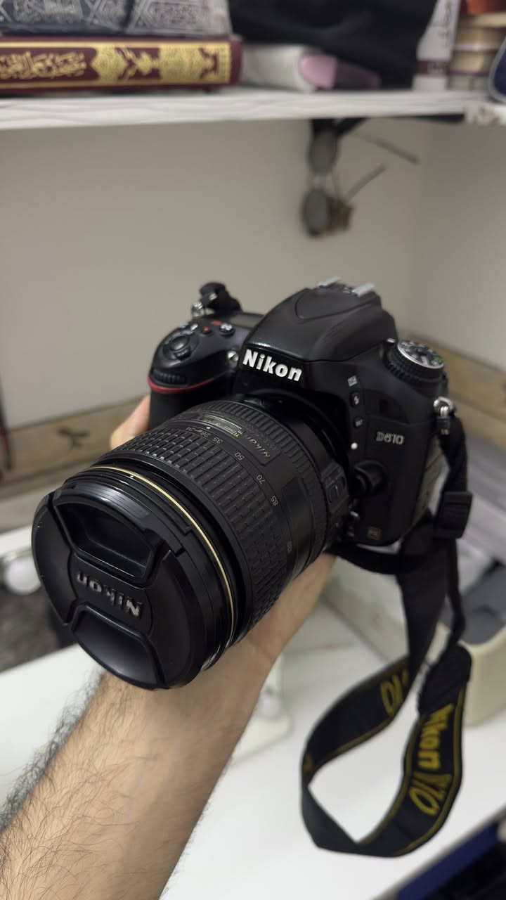 کامیرا نیکون 610   
لینز  24-120  
500$


**إذا كنت صاحب هذا الإعلان وتريد حذفه لأي سبب، رجاءا أرسل رسالة إلى الدعم الفني**
