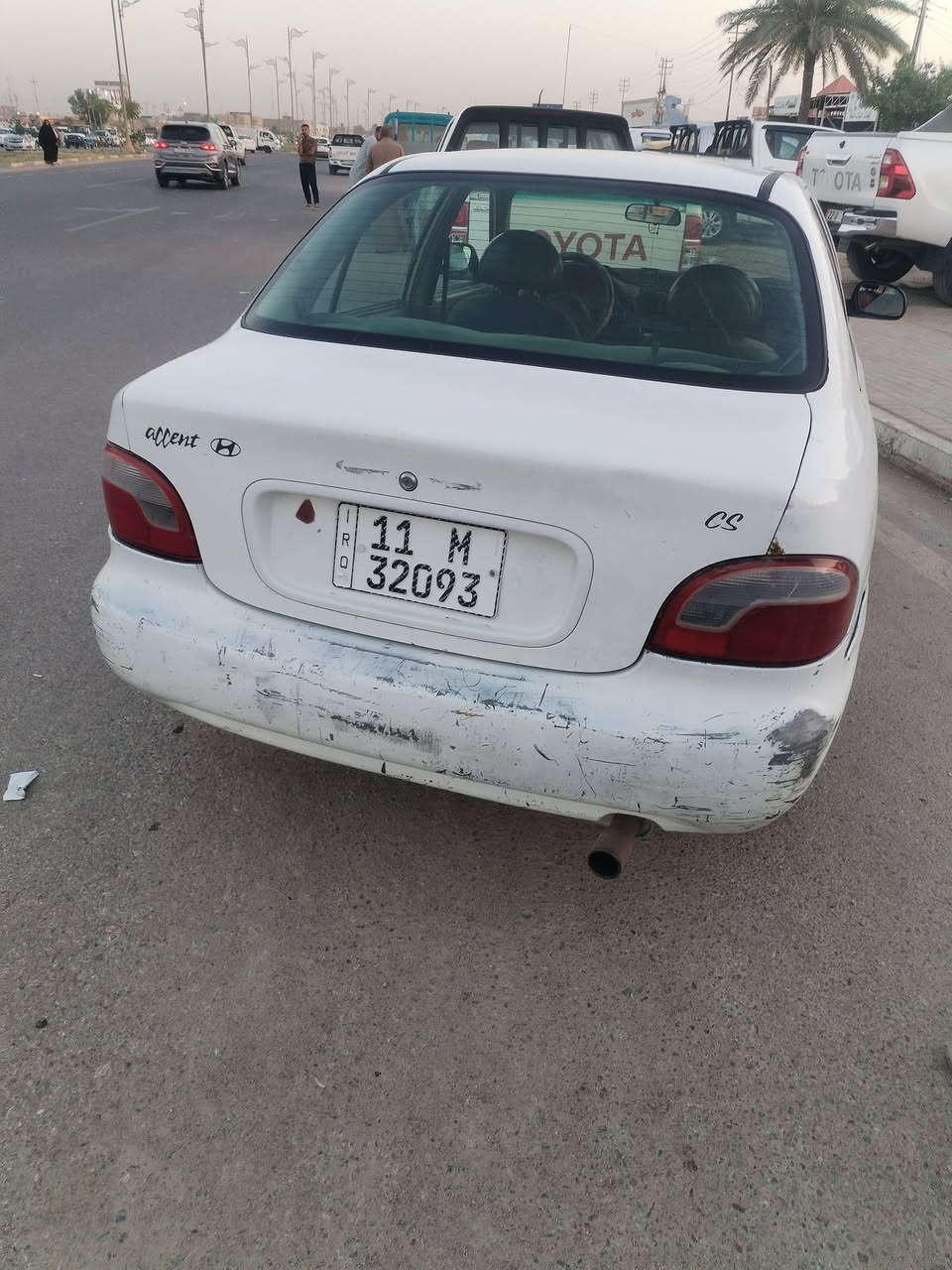 السلام عليكم اكسنت موديل 94 سنويه لل 30 اسامينا السياره رقم بغداد قطر الصبغ ما بيها بلاديه كيرو محرك جدد كير عادي سعر 27،، ***********
