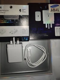 شاحن سامسونج • أصلي وكالة • شحن سريع ٤٥واط