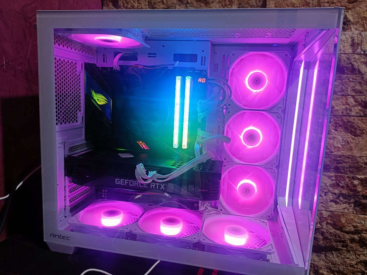 السلام عليكم pc كامل للبيع
قطع كله براندات معروفه وبحاله جيده وبس كيس سعره مع فانات يتجاوز 200
مواصفات
------------------------------------------------------------------------
Cpu:Intel i5 11400f Tray

------------------------------------------------------------------------
M.b : rog strix z590 gaming wifi  RGB
منفذين m.2
4 slot ram

------------------------------------------------------------------------
Ram:  2×8 3200Hz RGB crystal 

------------------------------------------------------------------------
Gbu: RTX 3070 PALT 8gb 3fan 
حراره ما تتجاوز 70 
--------------------------------------------------------------------  M.2  256gb
------------------------------------------------------------------------
Power supply 750w full gold

------------------------------------------------------------------------
Cass antec C5 whit + 7fans rgb 
-----------------------------------------------------------------------  
ايضا بورد للبيع gigabyte b760 dsh3
اربع سلوت رام منفذين m.2 كارتون وياه وكامل 
سعر 140 وقابل للتفاوض 
-----------------------------------------------------------------------  
اخوان تجميعه نظيفه وحراره الكرت كلش ممتازه نقص التجميعه فقط معالج محترم اما باقي القطع كله غاليه وتسوه السعر الناشره وبيه فصله عند تشغيل بس ما تاثر تراسلني خاص حتى تشوف كلشي بعينك  وتجميعه بدون كراتين 

مكاني ناصريه 

مليون و1100 الف بيه مجال بسيط
توصيل كل المحافظات موجود


**إذا كنت صاحب هذا الإعلان وتريد حذفه لأي سبب، رجاءا أرسل رسالة إلى الدعم الفني**