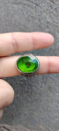 زبرجد افريقي • صياغه يدويه • فضه 925