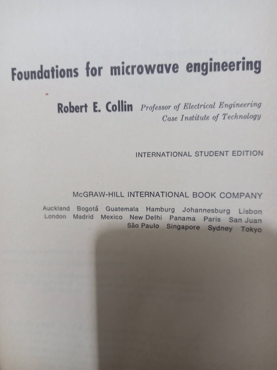 اسس هندسة الموجات الدقيقة
روبرت كولن
السعر ١٠
يوجد توصيل لكل انحاء العراق
الحجز على الماسنجر او الواتساب ***********

