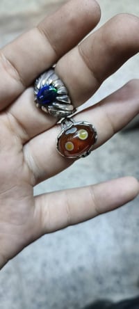 سليماني احمر • فضة ٩٢٥ • اوبال صياغة ثقيل