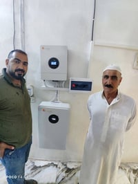 منظومة شمسية • انفيرتر ٦ك • بطارية ١٠ك