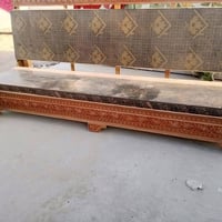 ديوان قماش • خشب بلوك 18مم • ديوان خشب صاج