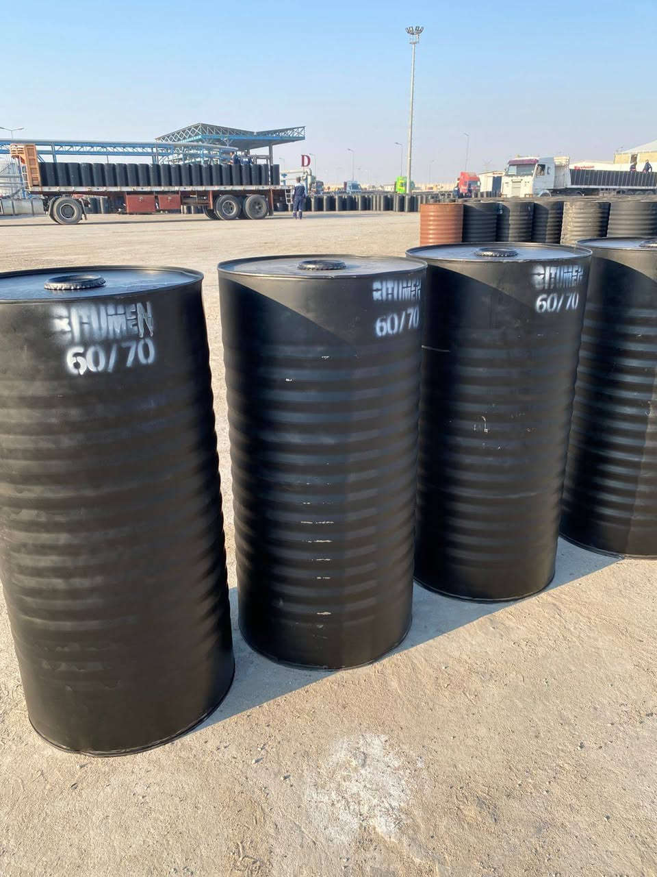Bitumen 60/70 Offer – Drums & Bulk Tankers (CIF)
Dear Sir,

We are pleased to offer Bitumen Grade 60/70 available in drums and bulk tankers under CIF terms to the following ports:

CIF Port of Aqaba, Jordan — USD 470/MT
CIF Port of Baniyas, Syria — USD 480/MT

Storage  at destination port are on buyer’s account.
With all due respect to the owner of this group
Tayeb Chains for oil services company


**إذا كنت صاحب هذا الإعلان وتريد حذفه لأي سبب، رجاءا أرسل رسالة إلى الدعم الفني**