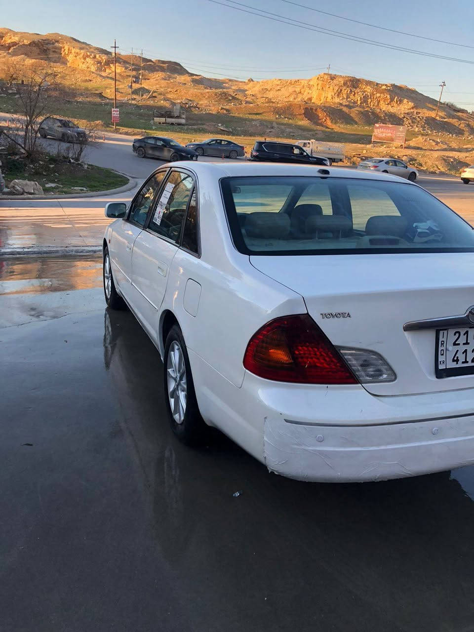 تويوتا افلون 2001 محر6سلندر 3000الاف
رقم اصولی حرە لکل محافظات عیراق اوتوماتك  تبرید 
‏‎تویتا اڤلون2001 لون ابیض اصولی خلیجی  اوتوماتک  سنویە جديد   
‏‎صبغ ٢ جملغ امامي ٢ جملغ خلفي بدون دواخل 
شاشە آیبات کهرباء بشرط
‏‎ تایرات باتری جدیدە
‏‎تحویل مباشر،،،،غرمات،،،، بشرط‎

رقم صاحب سيارة ***********
