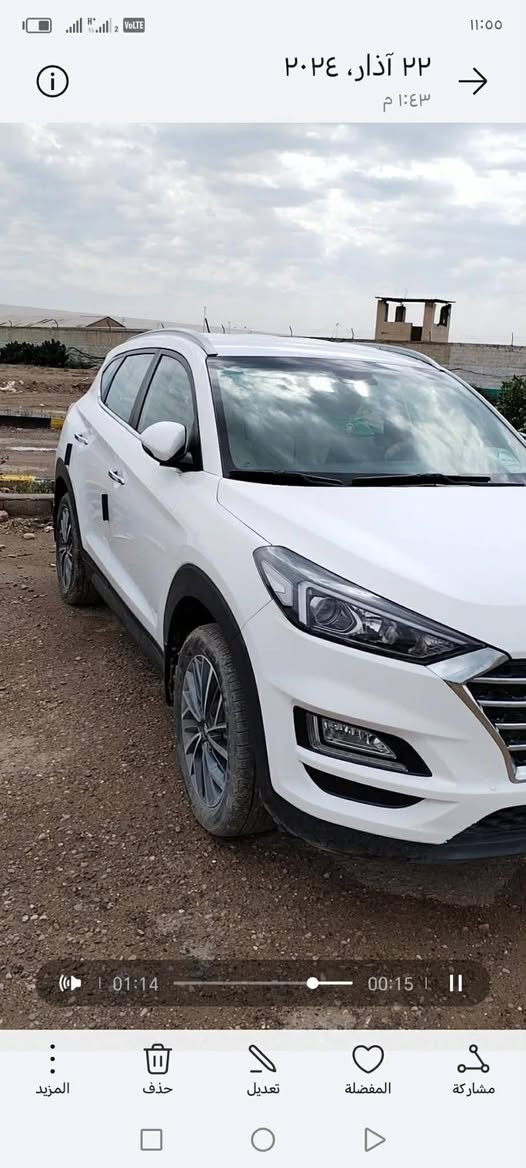 مكلف بالنشر اتصال على الرقم توسان 19 خليجي كفاله من الصبغ والضربه رصعتين بسيطات السيارة جديد استخدام شخصي ماشيه 92 حقيقي رقم اربيل وكاله او تحويل مكانها 5واسط العزيزيه***********

