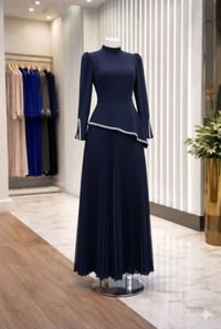 فستان العيد • هوريم دابل تركي • مقاسات ٣٨-٤٨