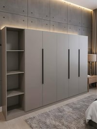 ٥ باب • خشب MDF • مودرن بيج