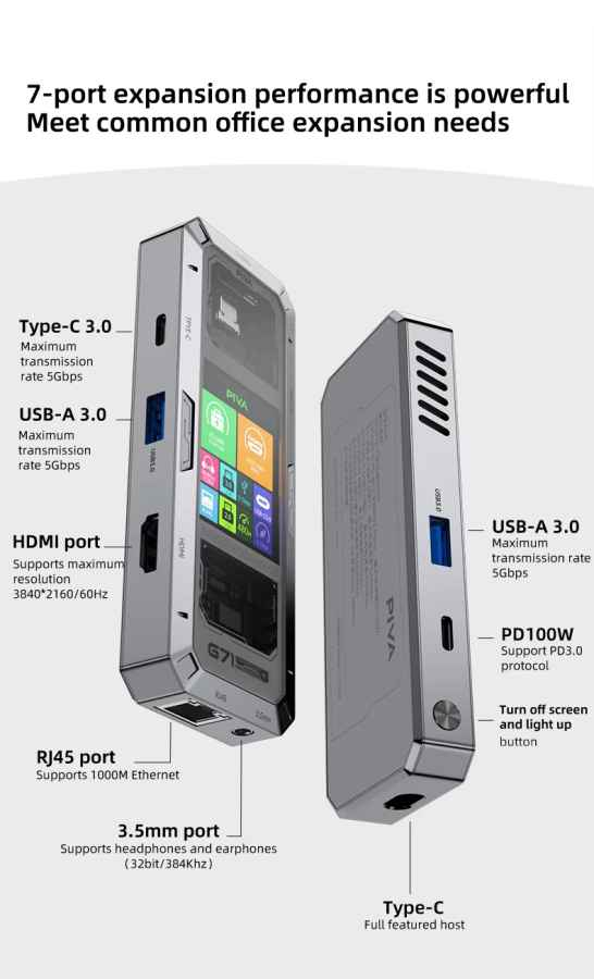 •Adapter PIVA G71

•HDMI :- (4K 60HZ , 2K 144HZ , FHD 165HZ)

•2 USB-C :- (PD charging 100w 3.0 , headphone 3.0) 

•2 USB-A 3.0

•Internet lan 

سعر : ٦٥ الف دينار دهوك, العراق


**إذا كنت صاحب هذا الإعلان وتريد حذفه لأي سبب، رجاءا أرسل رسالة إلى الدعم الفني**