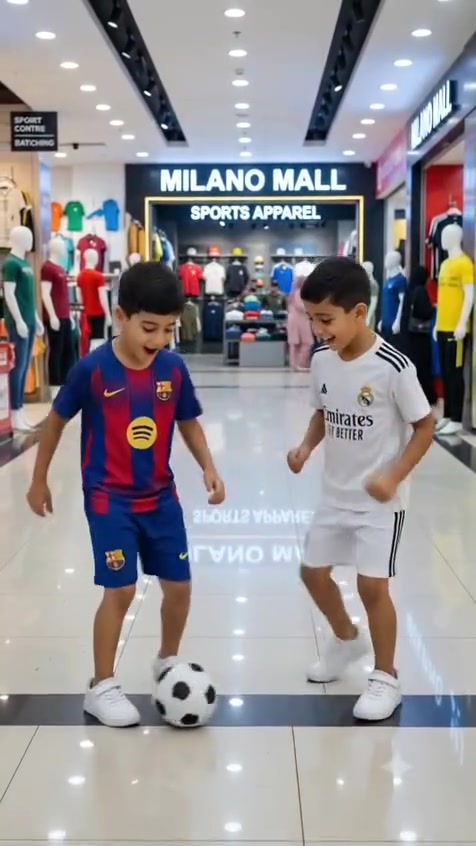 ⚽🔥 هل طفلك من عشاق ريال مدريد أو برشلونة؟ 🔥⚽
🎉 الآن في Milano Mall – الفرع الأول وصلت أحدث أطقم ريال مدريد وبرشلونة للأطفال!
👕 موديلات مميزة بجودة  ليشعر طفلك وكأنه أحد نجوم فريقه المفضل.
💙 شجّع فريقك بأجمل إطلالة هذا الصيف، واستمتع بأيام العطلة بأناقة وحماس.
🏃‍♂️ سارعوا بالحجز والشراء قبل نفاد الكمية!
📍 كركوك – سوق الحصير
📞 ***********
📞 ***********
Milano Mall – الفرع الأول
🌟 كل ما يُسعد أطفالكم... تجدونه لدينا.
