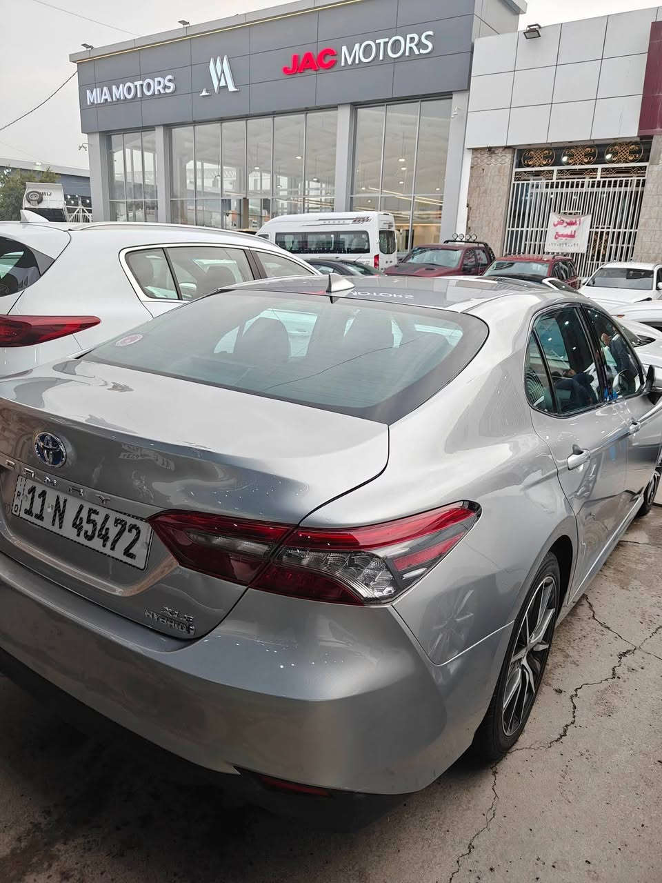 تحيه طيبه السلام
كامري 2022 
فئة XLE
ماشيه 108 ألف 
فول مواصفات عدا الفتحه
بصمه تشغيل عن بعد 
بصمه ابواب 
هايبرد
فول ردارات 
كاميراه 3d 
حساسات اماميه وجانبية
تحكم ستيرن جهتين
كراسي الامامية تحكم كهربائي جميع الجهات
غرفه كامله جلد 
كراسي تدفئة
رادار امامي خلفي
شاشة امامية 
كار باي
شحن موبايل ذاتي لمس
فول درايفر
ويل كب ستيل الاصلي علامة تويوتا
السعر 1
180 ورقه 
أي استفسار رقم صاحب السياره 
*********** أبو احمد 
مكان بغداد البياع
