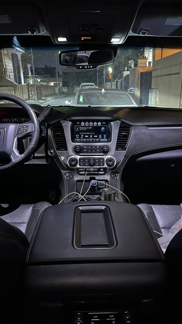 يوكن 2019 SLT V8 5300  للبيع
رادار امامي خلفي
مانع تصادم و قيادة الية 
تحديد مسار تشغيل عن بعد و 5 بصمات
كشن رادار هزاز تدفئة تبريد و فتحة وشاشة عرض خلفية 
تدفئة تبريد مساج مقاعد امامية 
تدفئة مقاعد خلفية 

السيارة فول جلد ماعدا الصندوق 
ويل ستال ستيل كروم حجم 22 و تخم تاير R2R امريكي اصلي
عليها نانو سيراميك 
عليها نضام و اكزوز بورلا تحكم ريمونت
بيها نضام قاصة  و مرايات شفط 
تحكمات خير من الله 
ماشية 150 كيلو  
وارد امريكي ضربة بالصندوك مبدل جديد
و جاملق خلفي راجع بارد
السيارة جاهزة من كلشي مانقص بيها ايشي
السعر 345  
*********** للتواصل اتصل او واتساب
