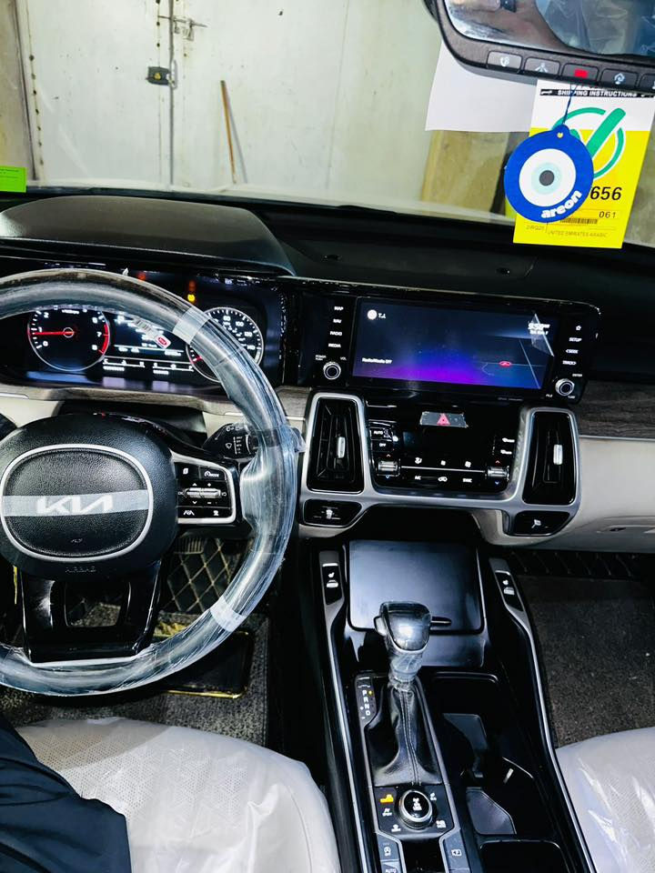 سورنتو 2022 وارد امريكي رقم بغداد   

🔴بانوراما سقف                        
🔴تشغيل عن بعد دخول ذكي     
🔴بصمه 
🔴لايت عدسه زنون عالي ناصي بلادي 
🔴لدات 
🔴مري قلاب اشارة ترحيب 
🔴صندوك ذكي وكهرباء 
🔴كراسي جلد هيتر كراسي vip 
🔴7 راكب 
🔴شاشه جبيرة كامرة 
🔴 
🔴 فول رادارات امامي خلفي جانبي 
🔴ويل كب 
🔴 سايد بريك اوتو 
🔴اوتو ستوب 
🔴
🔴اربع انظمه قيادة 
🔴
🔴 
🔴محرك 2500 توربو 
🔴شاحن واير ليس
🔴بعد بيها هوايه مواصفات 
🔴بريك ذاتي خلفي
🔴 بريك ذاتي امامي
🔴 لون مميز 
🔴 
ماشيه 24 سياره بدون حادث كلين  

مكان السيارة بغداد ***********
مرواس عادي
