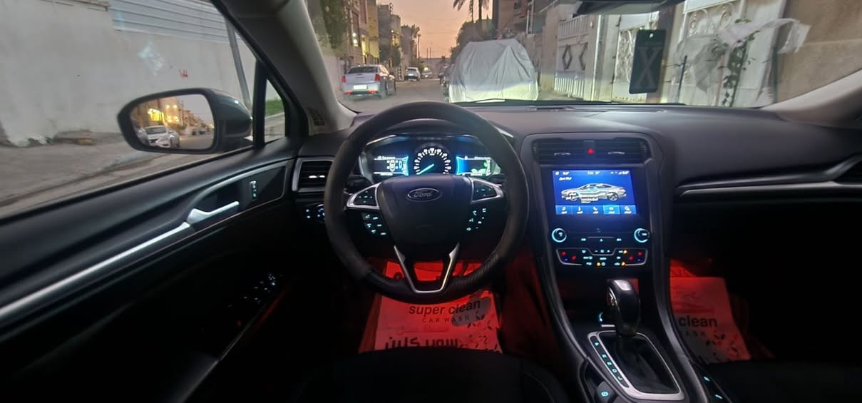 ‏▫️(motor ford fusion)  فورد فيوجن هايبرد خليجي موديل 2018 محرك 2000
المواصفات : 
▫️بصمه 
▫️تشغيل عن بعد
▫️هاندبريك بصمه
▫️تدفئه كشنات 
▫️ رادار قراءه الطريق
‏▫️ABS نطام الفرامل 
▫️4 ابواب بصمه 
▫️نوافذ كهربائيه تحكم عن بعد
▫️تبريد قطعتين  
▫️مري جانبيه شفط 
▫️تبريد مناخين منفصل للسائق  والراكب 
▫️7 الوان داخليه اختياري 
▫️اشاير مري 
▫️نظام ايكو (Eco) اقتصادي في صرف الوقود 
▫️شحن منظومه البطاريه من خلال الفرامل والمحرك
▫️حساس تشغيل ماسحات مطر (Auto)
▫️ كامره خلفيه دواره + حساس امامي خلفي 
▫️فول تحكم ستيرن  
▫️لايت زنون ابيض عالي وناصي + البراكيت الاسفل الايت لد يشتغل مع سكن دوران تلقائي مع المقود 
▫️نظام تحكم بالجر وثبات المركبه 
السياره باسمي ونظيفه  مثل ماموضح بلصور 
📞رقم الهاتف :***********
   السعر (125$) وبيها مجال بسيط
