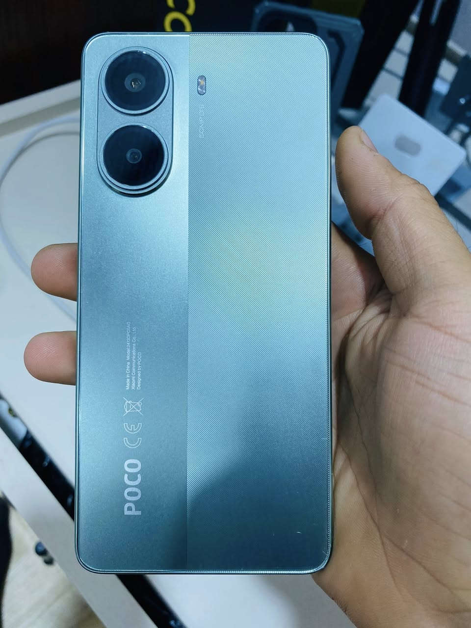 بوكو اكس سبعة برو PUCO X7 pro
جهاز لون تيتانيوم نظافة فول كارتونة كفر مدرع وشاحنة 90 واط اغراضة كاملة ذاكرة 512 ببجي 120 فريم الجهاز مشتري جديد قبل فترة بـ 530 الف وهسه اريد ابيعة لان متعود على الايفون سعرة 400 الف قفل  شراي اتصل او خاص ***********
