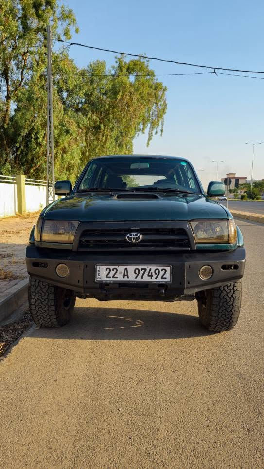 للبيع: تويوتا فور رنر (Toyota 4Runner) موديل 2000 - جيل ثالث (وارد أمريكي) 4x4

السلام عليكم أخوان، للبيع وحش الدروب:

المواصفات:

*محرك 6 سلندر گير أوتوماتيك 3.4L V6 (5VZ-FE).

*كل الدكم شغالة. الجامات كلها كهرباء وشغالة، وحتى جامه الصندوق الخلفي تنزل وتصعد ع الدكمة طبيعي. ابواب قفل مركزي مع ريموت كونترول.

*تدفئة و تبريد.

*مزودة بدعامية أمامية حديد ثقيلة. ويلات بلاك راينو (Black Rhino wheels) أصلية، وتايرات خشنة جاهزة للطرق الوعرة.

 *الكشنات والأرضية كلها مجددة و نظيفة. الصندوق الخلفي واسع كلش، والسبير بمكانه الأصلي جوة الصندوق.

 **ملاحظة** 
السيارة يجي وياها دواسات جانبية بلادية، وموجود وياها أيضاً دعاميتها الأصلية بلادي.

فتحة السقف (السلايد) مسدودة تماماً.

*السيارة مابيها خايس ومصبوغة عام بالكامل (مو صبغ الشركة)

بدي السيارة بيها عيوب بسيطة، بس السقف و والبونيد بيها معجون.

السيارة سنوية ورقم أربيل.

العنوان: كركوك 📍 

الشراي الجاد يتفضل الاتصال/واتساب مباشرة على الرقم:

*********** كركوك, العراق
