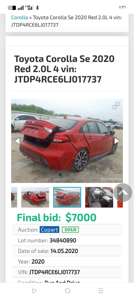 كورلا موديل 20 حادثهة مثل ماموضح بالصور يرادلها ترتيب وتعديل ب 108 وبيهة مجال وهذا رقمي ***********
