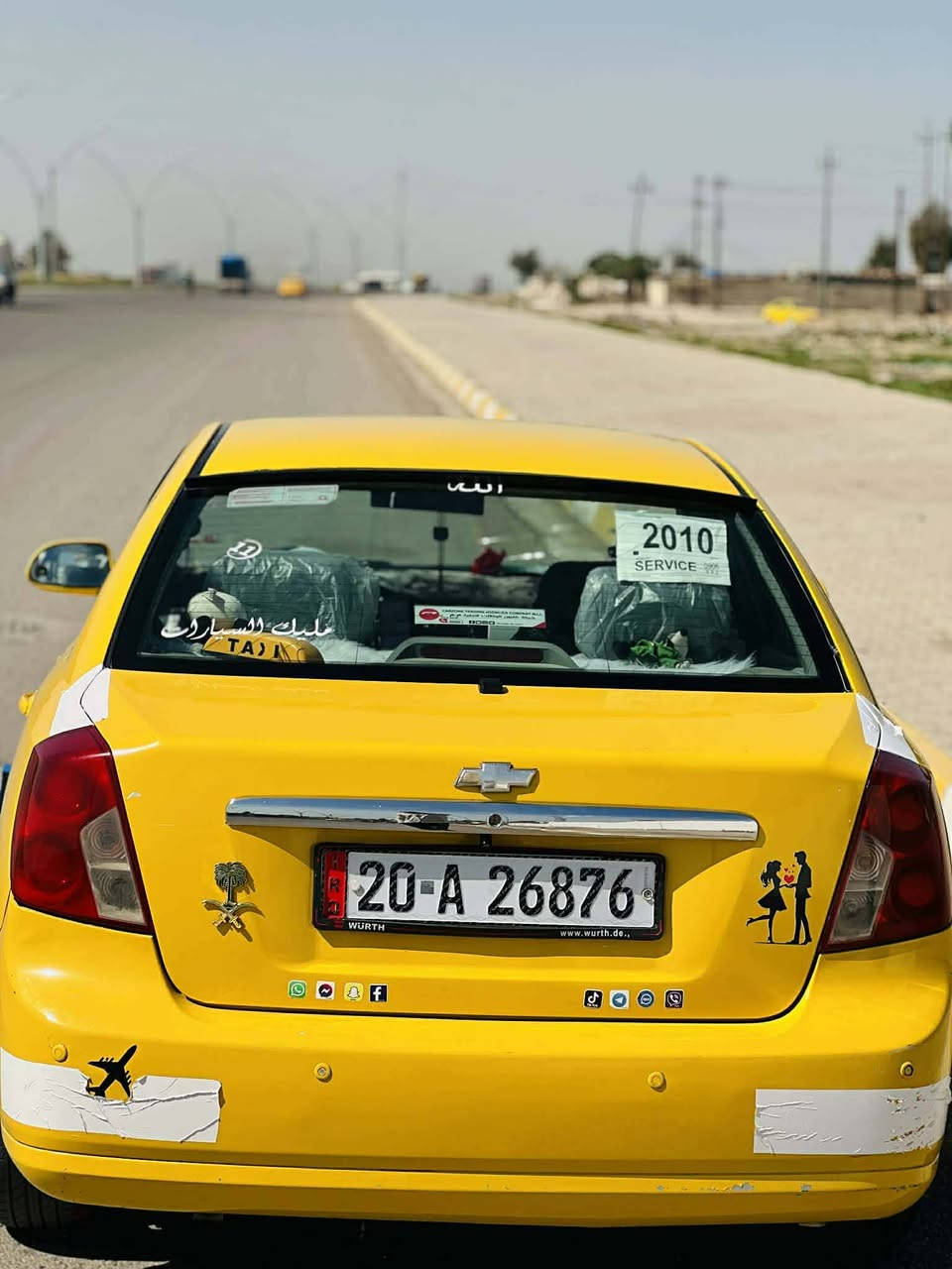 سلام عليكم سياره البيع موديل 10 بيه قطعه وحده منضومة غاز بيها دفتر بانزين مقدمتها صار شهر او نص   تايراتك جديد مكان كركوك سعره 72 بيه مجال قليل ***********
