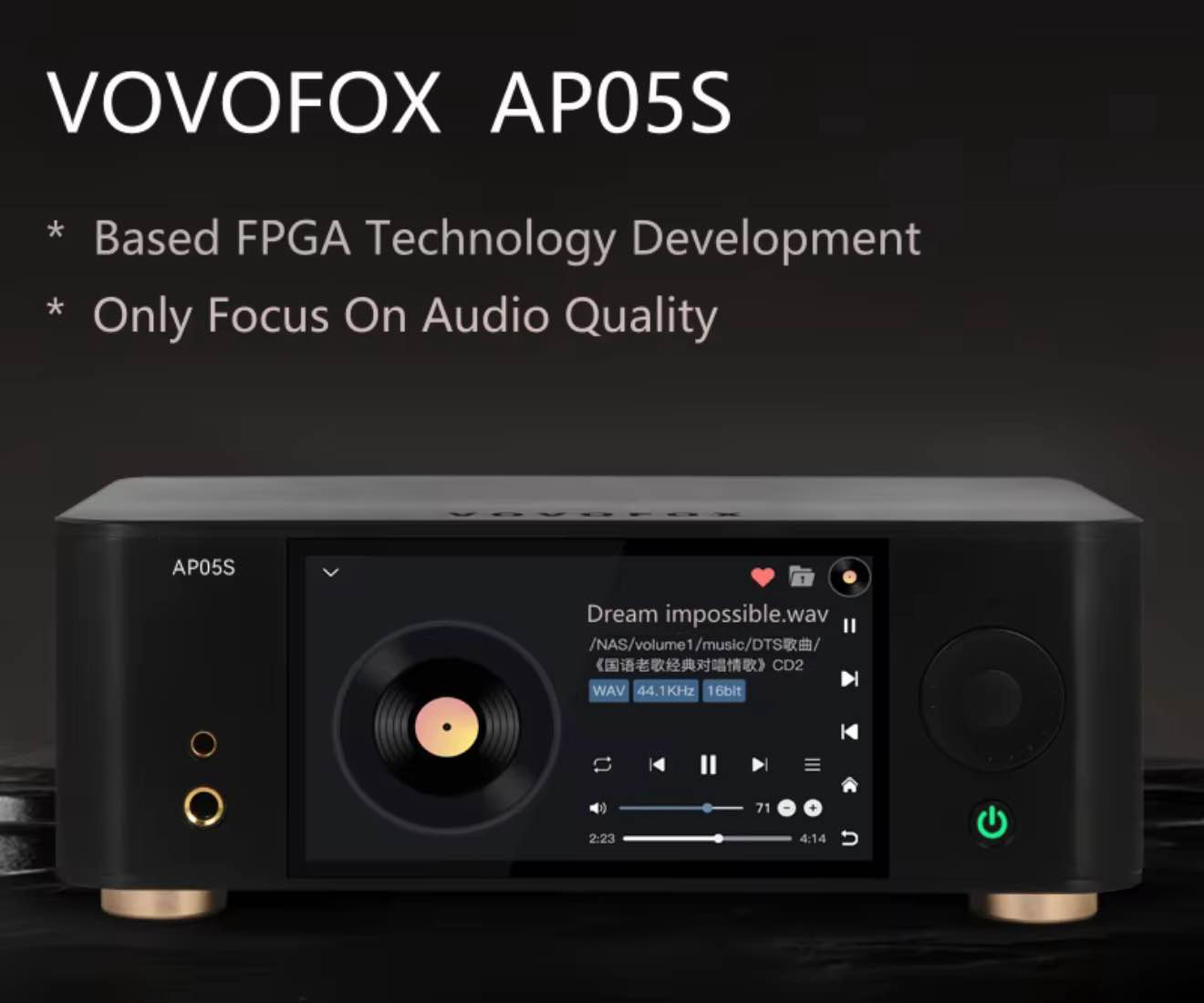 للبيع: Vovofox AP05S - مركز الترفيه الصوتي المتكامل كبس شرط الفحص 

جهاز Vovofox AP05S ليس مجرد مشغل موسيقى، بل هو المحرك الأساسي لنظامك الصوتي المنزلي، المصمم لتقديم صوت نقي وتفاصيل مذهلة.
✨ أهم ما يميز الجهاز:
• تجربة بصرية ممتعة: شاشة لمس ملونة مدمجة تعرض الأغلفة والبيانات بوضوح، مما يمنحك تحكماً كاملاً بلمسة إصبع.
• دقة صوت فائقة (Hi-Res): يدعم تشغيل الملفات عالية الدقة بجميع الصيغ، مما يضمن لك سماع كل نوتة موسيقية كما أرادها الفنان.
• تعدد خيارات الاتصال:
• مخرجات متوازنة (XLR): لتوصيل احترافي يضمن أقل قدر من الضوضاء.
• مخرجات RCA: للتوافق مع أغلب أنظمة التضخيم المنزلية.
• اتصال شبكي واسع: يدعم WiFi ومنفذ Ethernet لضمان استقرار البث من خوادمك الخاصة (NAS) أو خدمات البث.
• مدخلات متنوعة: يحتوي على مداخل USB و I2S ليكون القلب النابض لأي مصدر صوتي رقمي لديك.
• تصميم فخم وعصري: هيكل معدني متين مع توزيع حراري ممتاز، يضيف لمسة من الأناقة لمكتبك أو غرفة المعيشة.
🔍 تعريف بالجهاز:
جهاز Vovofox AP05S هو "Music Streamer & DAC" هجين. يعتمد على نظام تشغيل مخصص للصوتيات يتيح لك سحب الموسيقى من وحدات التخزين الخارجية أو الشبكة المنزلية، وتحويلها إلى إشارات تناظرية (Analog) بمنتهى الدقة بفضل 
الرقائق المتقدمة بداخله
الجهاز يأتي مع كامل الملحقات 
سعر الجهاز 550 الف و بيها مجال . كركوك, العراق


**إذا كنت صاحب هذا الإعلان وتريد حذفه لأي سبب، رجاءا أرسل رسالة إلى الدعم الفني**