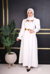 فستان العيد • هوريم دابل تركي • مقاسات ٣٨-٤٨