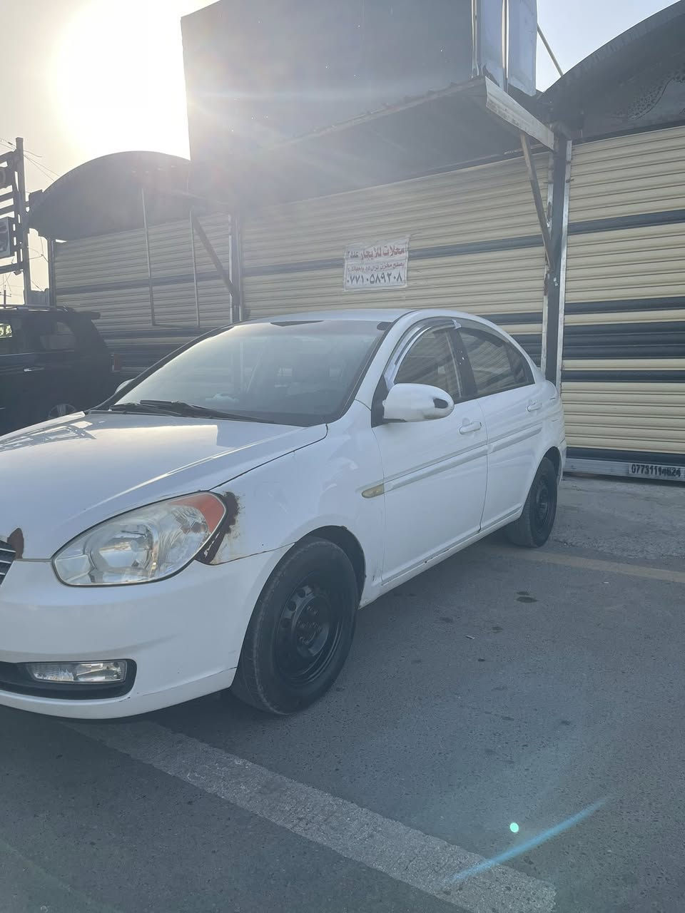 اكسنت مديل 2010 خليجي بيها قطع صبغ أبيع حزام بدون دواخل محرك 1600كير محرك نضاف مال حاويه حداديه صدرها كله جديد مشروع وطني السعر 75وبيها مجال العنوان بغداد الحريه رقم الهاتف ***********
