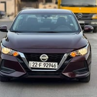 نيسان سنترا SV2023الون عنابي بدون صبغ ظربت امريكة فقط الدعامية واصبع ب...