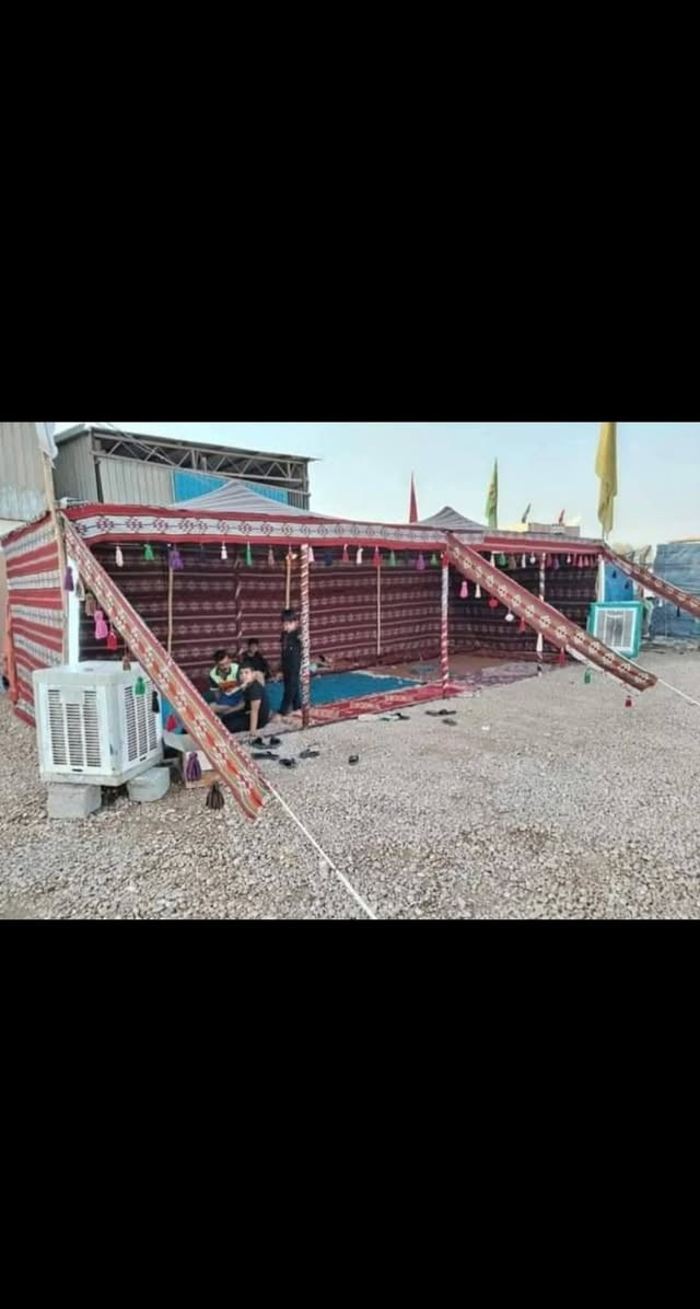 . سلام عليكم خدام الحسين تجهيز حسب الطلب من قماش او قياسات وجميع لالوان
4*4
4*6
4*8
4*10
ويوجد حسب الطلب
لاستفسار ***********
