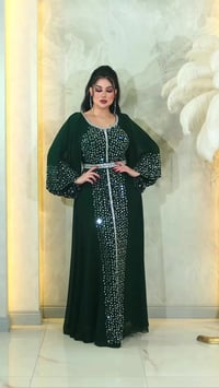 قفطان تركي • شغل كرستال • وزن٦٠-١١٠