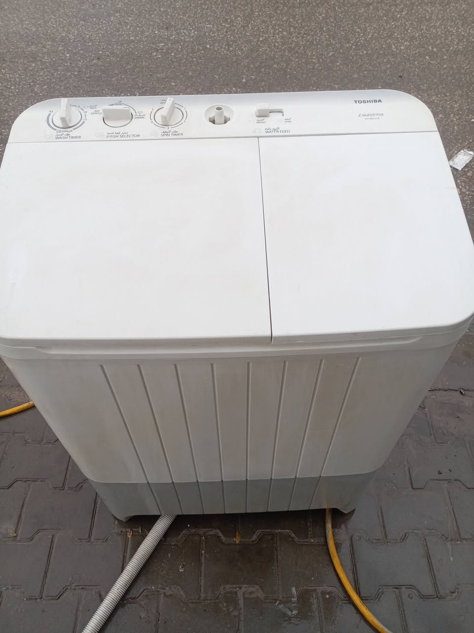 غسالة نوع توشيبا الاصلي ٢٠ كيلو شغالة غسيل وتنشيف تجي تفحص بيدك اي نقص ما بيه
السعر ب٩٠ كربلاء حي العسكري العابد صيدلية الرونق ***********
