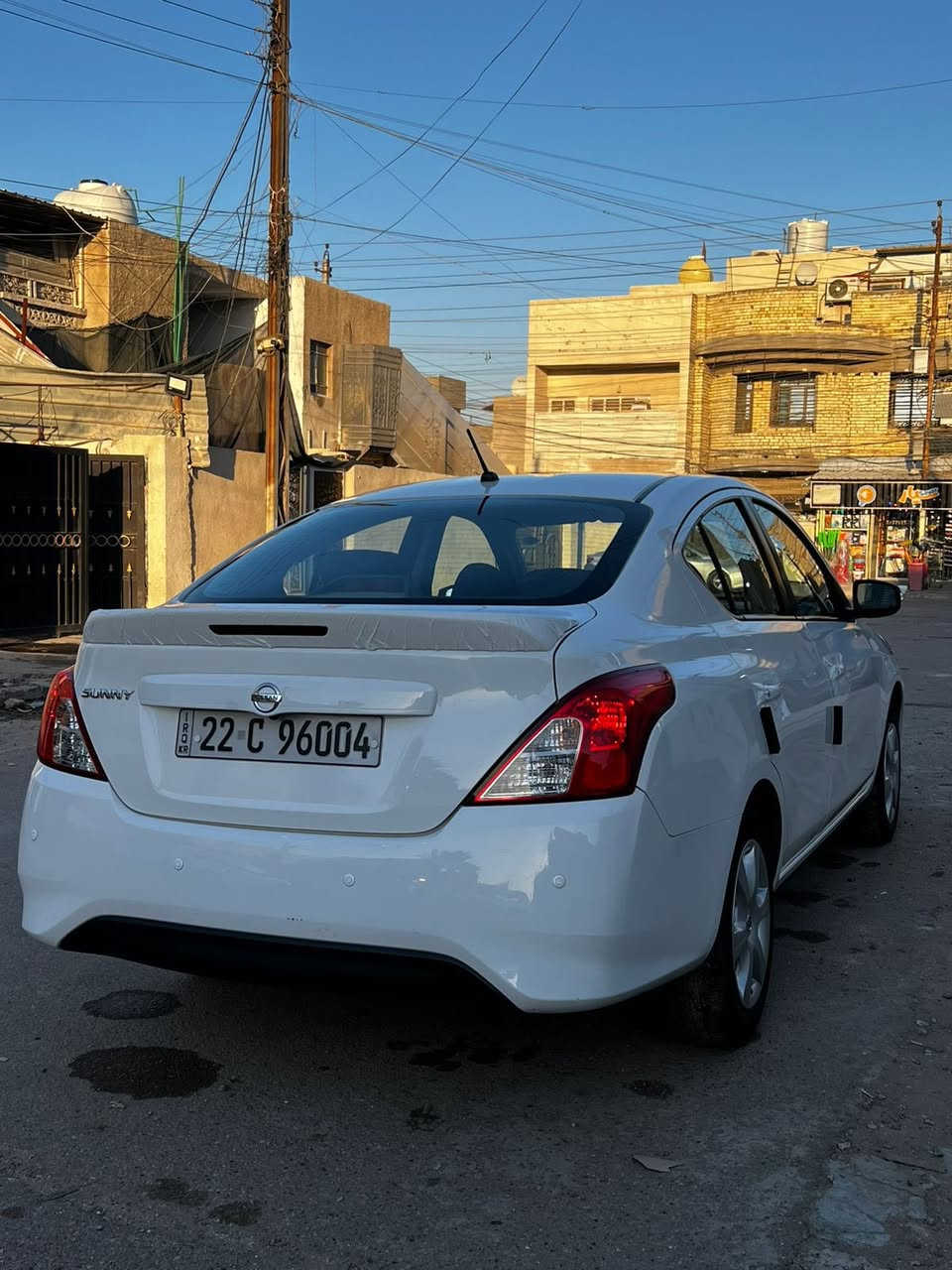السلام عليكم
نيسان صني 2024 رقم اربيل 

فول المواصفات المعروفه عن الصني 

تبريد قطعتين 

اشاير بــ المري 

حساس خلفي 

بصمه بــ السويج 

ماشيه 40 الف مال من البيت لدوام 

سياره خير من الله مكفوله الغود شواصي كلشي 

ومكفوله من الصبغ 

السعر 122 وبيها مجال حك الجيه

مكاني ديالى بعقوبه
اتصال ***********
