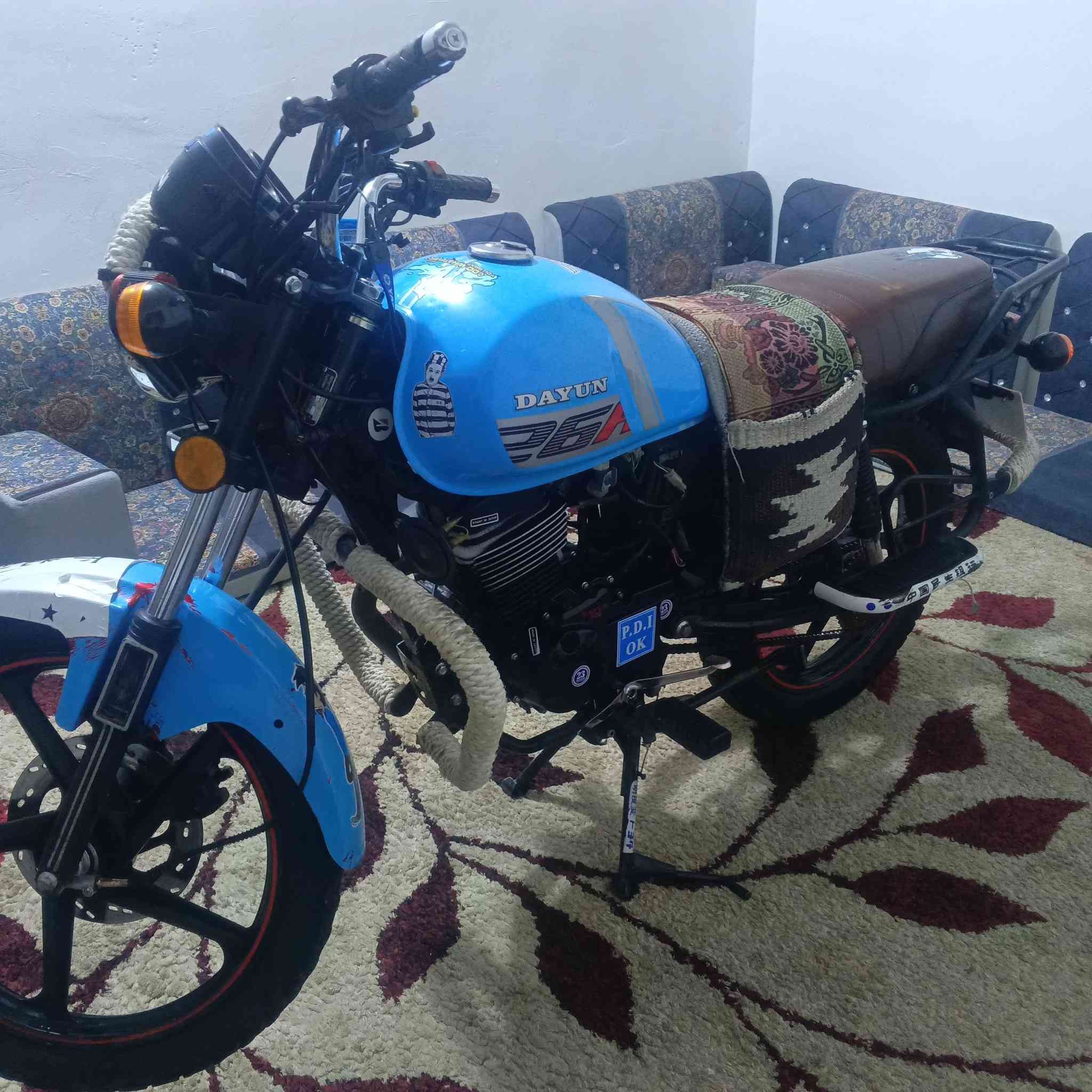 سلام عليكم دراجه دايون نفخ موديل 23 مكفوله محرك 200 اوراق أصولي 
للاستفسار ***********
