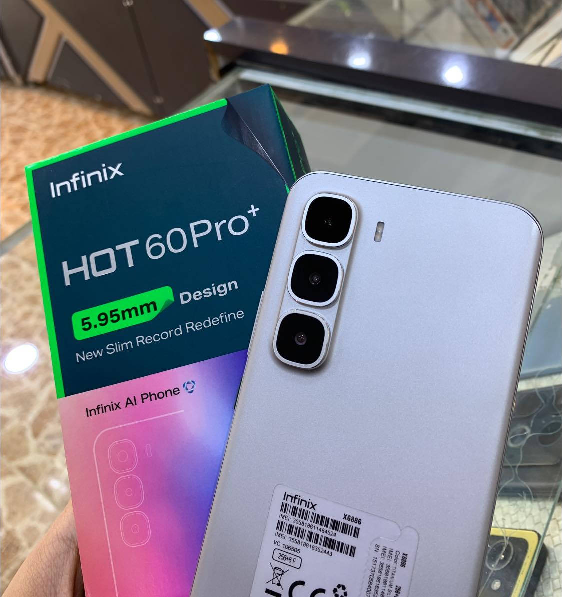 infinix Hot 60 Pro +
مستعمل شي قليل 
نضافة 100%
ذاكرة 256
ملحقات كاملة 

السعر 200الف 

العنوان سامراء / حي الضباط الأولى /مقابيل سوق الضباط الكبير 
مركز زيد للإتصالات 
للاستفسار والتواصل واتساب أو  على الرقم 
*********** 📱📞
