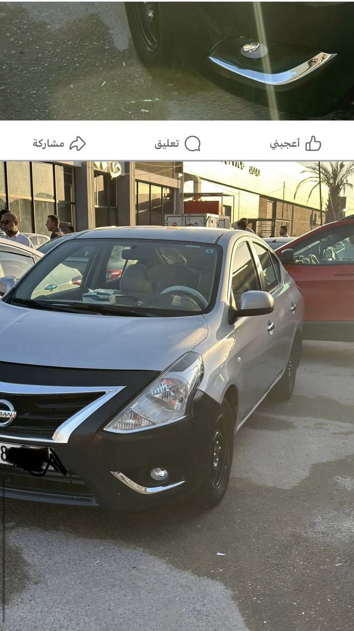 نيسان صني هندي 2019 رقم بغداد مشروع وطني  ضرر جانبي مكان ذي قار ***********
