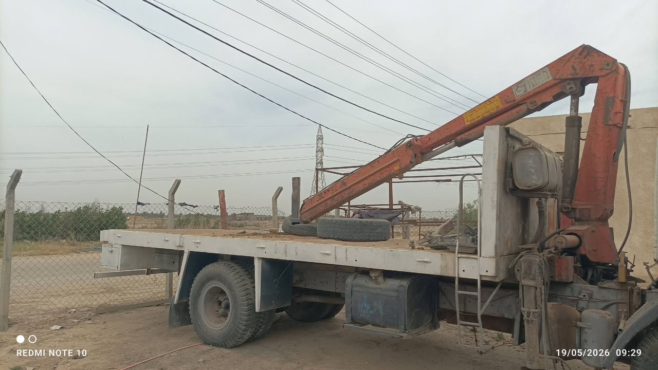 للبيع كرين هياب سبعه طن معه صطحه فلات طول سته متر وربع  للتصال ***********
