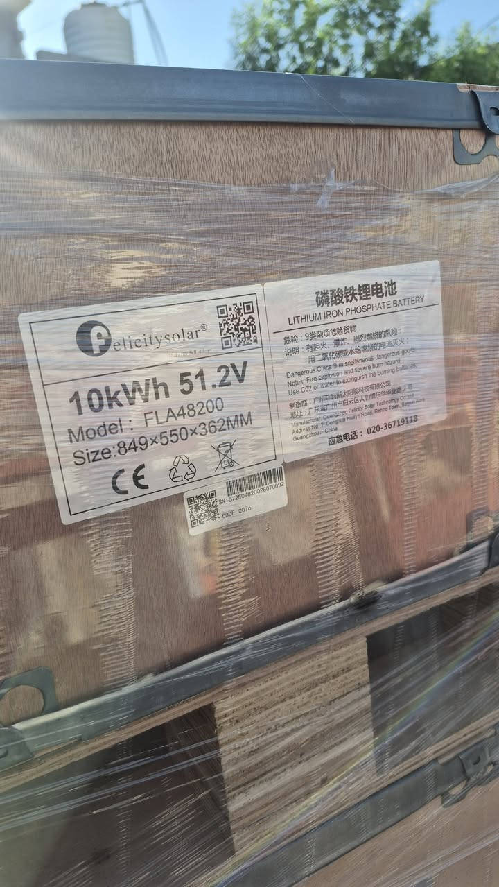 السلام عليكم تم توفير بطارية فلستي سولر حجم 10kw توجد خدمة توصيل لكافة محافضات العراق للمراسلة والاستفسار على الرقم ***********
