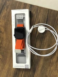 ساعه ابل جيل العاشر نضافه100/100حجم46mmذاكره64بطاريه100وياها شاحنه اصل...