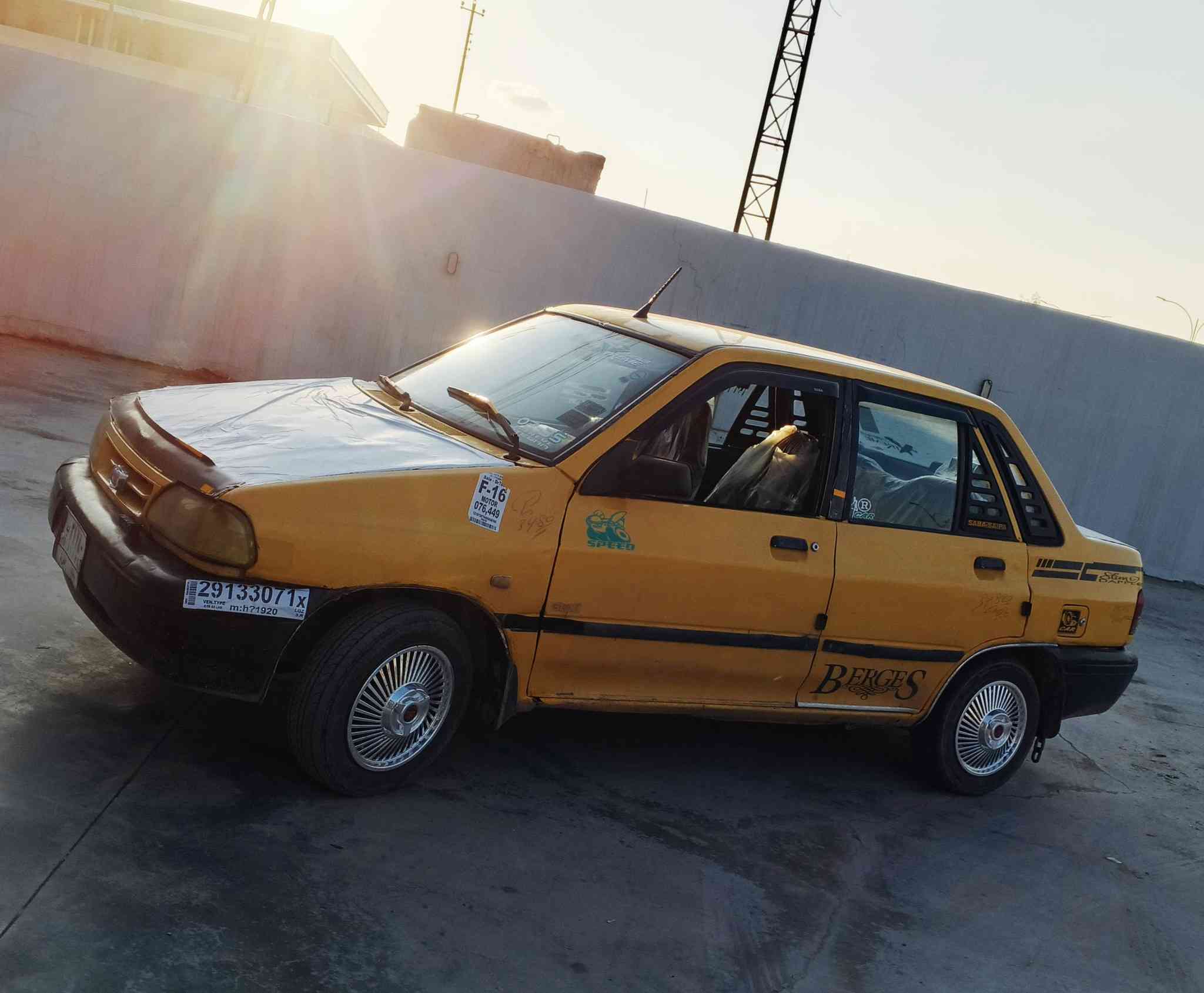 للبيع سايبه موديل2011شرط الوكالة وتحويل من الشرعي مشروع وطني سنويه27سياره جاهز عليها هيه114الف فقط كير محرك شرط
على فحص ((السعر 16$))مكان السياره موصل الأيسر التواصل على الارقام/(***********)
(***********)
