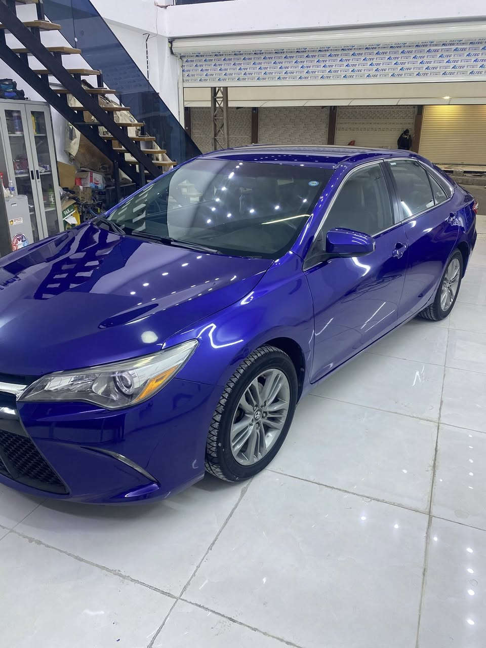 كامري موديل ١٦ للبيع مواصفات SE ماشي ١٠٦ مكان كركوك بي صبغ قطعتين  وكلير قطعتين امريكا بدون معجون السيارة باسمي ورقم جديد السعر ١٤٥ للاستفسار للاتصال بالرقم ***********
