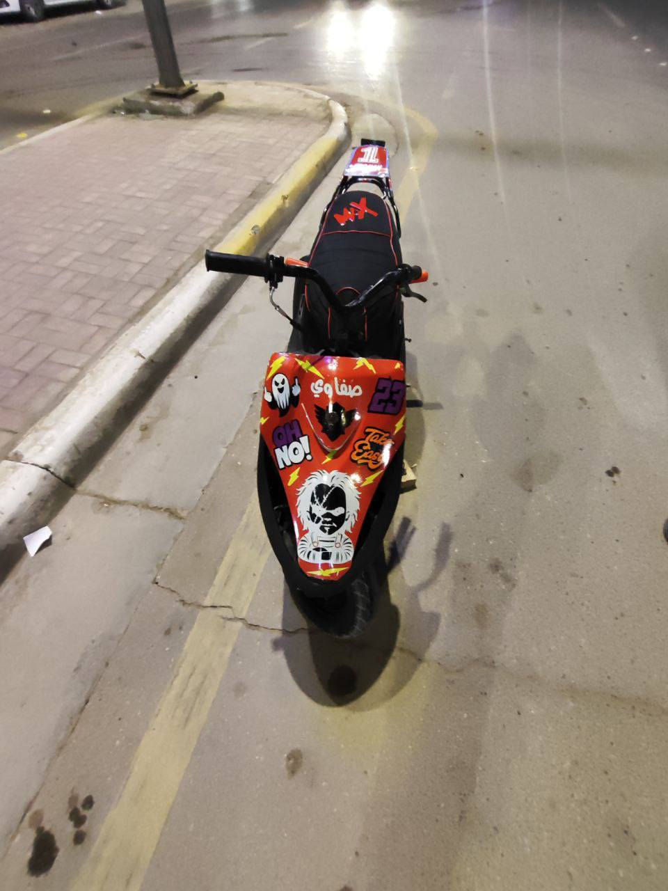 سلام عليكم شباب دراجه للبيع
مفتوحه.... اي بس ولفات بستم
كفرات......لا
مكان...... كربلاء حي العسكري 
شاصي.... كلشي مابي
مكينه .... كلشي مابيهه صوت ناعم 
عطلات ... مابيهه
تعال وشوف سعر 450 وبيهه مجال رقم فقط واساب ***********
