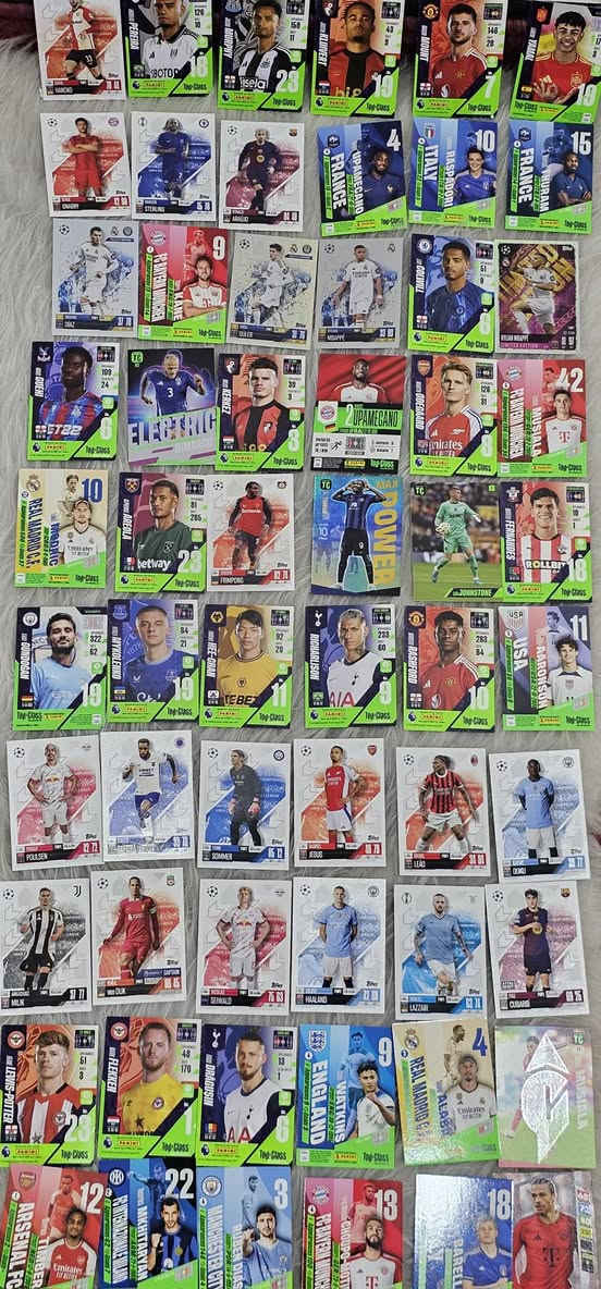 كارتات المتوفرة 
لاعبين وبطاقات ون بيس اصلية ودراغون بول متوفر 
الاسعار 
1_ لاعبين كرة العدد 61 كارت السعر 10 
2_ باگات ون بيس طبعا اصلية وليس تجاري العدد 32 باگ وياهن 30 كارت فرط السعر 50 
3_ دراغون بول العدد 56 كارت السعر 10 
متوفر توصيل لجميع المحافظات 5 آلاف 🚛


**إذا كنت صاحب هذا الإعلان وتريد حذفه لأي سبب، رجاءا أرسل رسالة إلى الدعم الفني**