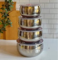 طاس فرفوري • أكبر حجم • ٤ قطع