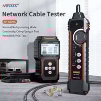نويفا NF-8209S • قياس طول Cat5/6 • فحص PoE
