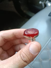 عقيق يماني • كرزي • مخطوط آيات قرآنية