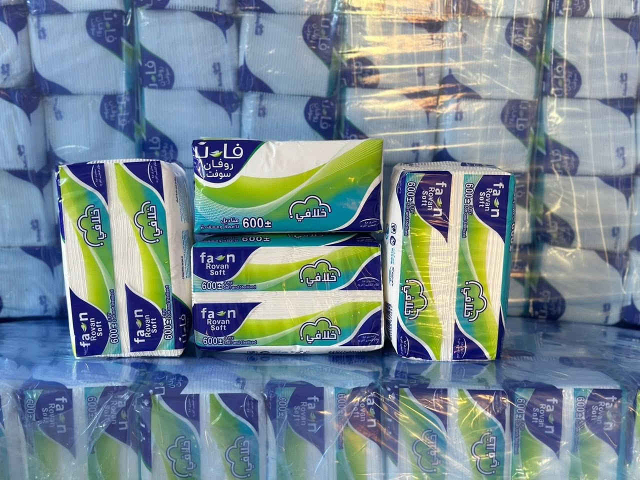 بسم الله الرحمن الرحيم 

توفر من جديد مناديل ورقيه من المعمل مباشر

الودق 800 سحبه 30 باكيت في الباله 
اكسترا 700 سحبه 40 باكيت في البابه
فان 600 سحبه 40 باكيت في الباله
اكسترا 500 سحبه 40 باكيت في الباله
الروشه 100 سحبه 40 باكيت في الباله 
 
اقل طلب كميه داخل بغداد (100) باله 
يوجد توصيل لجميع محافظات العراق كميات فقط
للأستفسار واتساب او الاتصال على رقم ***********
