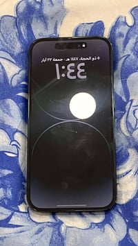 ايفون 14برو  وتر بروف  لون اسود  بلادي مكفول كفاله عامه   الشريحه الكت...